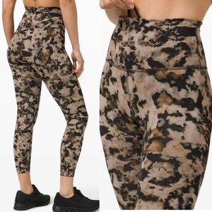 Lululemon Wunder Train High Rise Tight 25" Dispersed Light Raw Linen W5CXNS 6